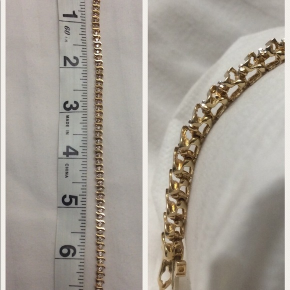 14k Gold Diamond 💎 Bracelet GREAT Gift 🎁💝 IDEA! - Picture 4 of 8